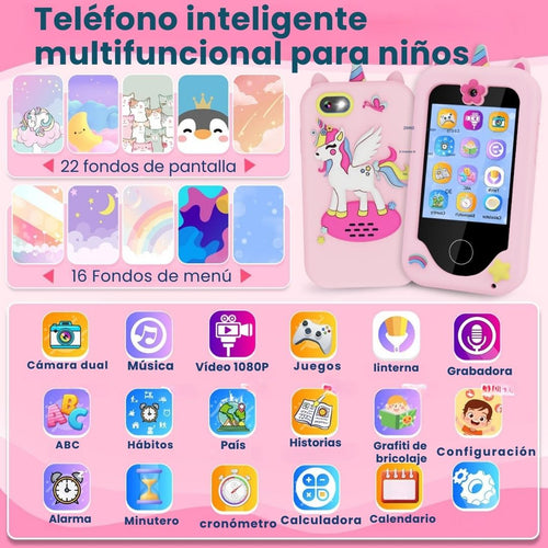 TELÉFONO INTELIGENTE PARA NIÑOS- UN MUNDO DE APRENDIZAJE Y DIVERSIÓN DE FORMA SEGURA