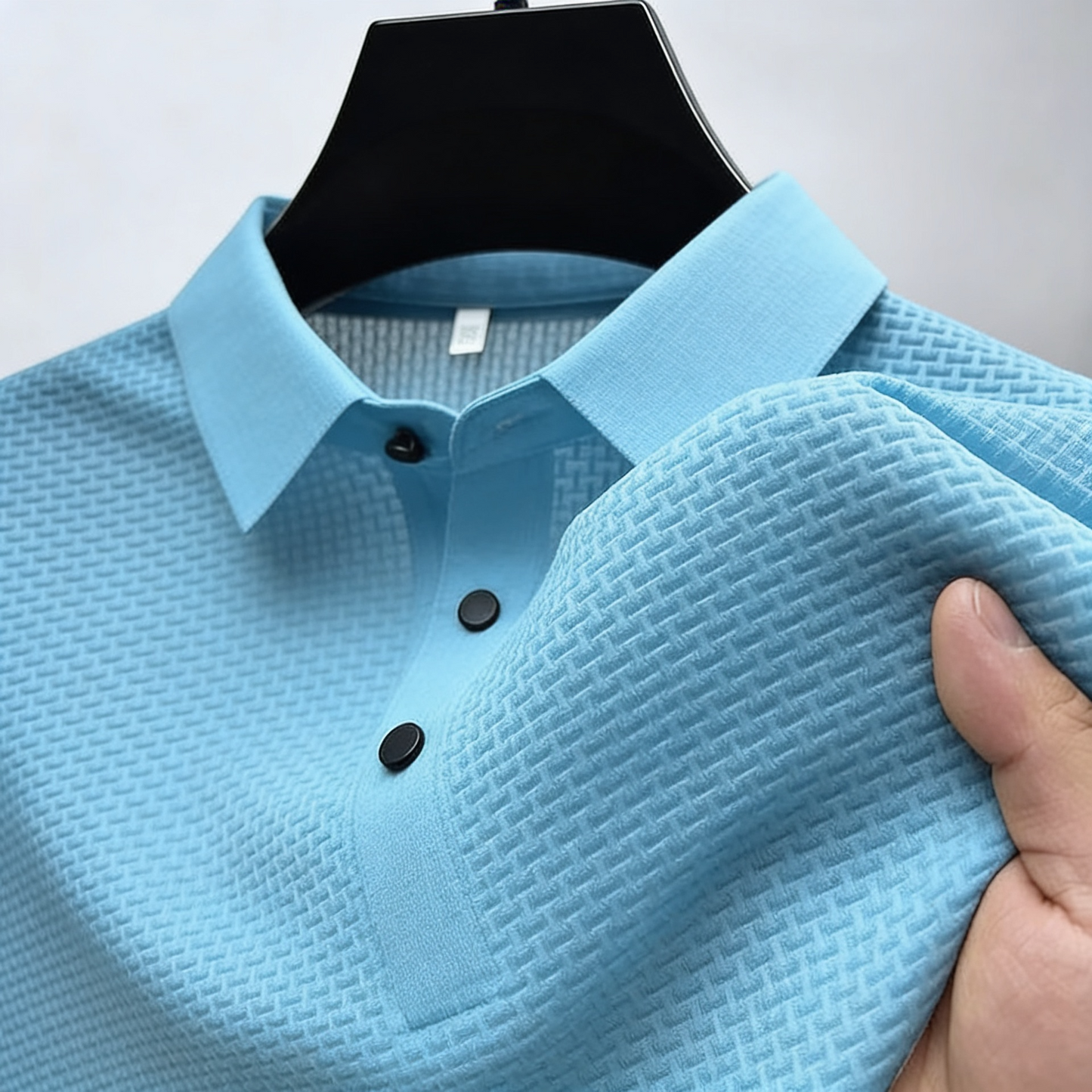 CAMISETA POLO SEDA HELADA.