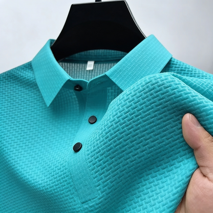 CAMISETA POLO SEDA HELADA.